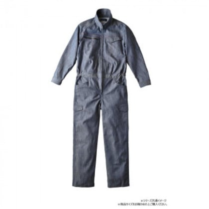 クレヒフク ストレッチツナギ ネイビー L 114