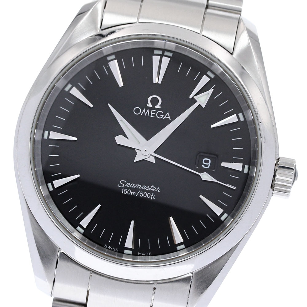 オメガ OMEGA 2517.50 シーマスター アクアテラ デイト クォーツ メンズ 保証書付き_835968【中古】