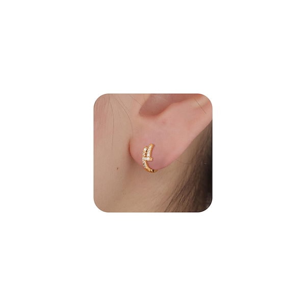 Viromy ピアス レディース フープピアス ジルコニア キャッチレス サージカルステンレス 小ぶり シルバー ピンクゴールド ゴールド