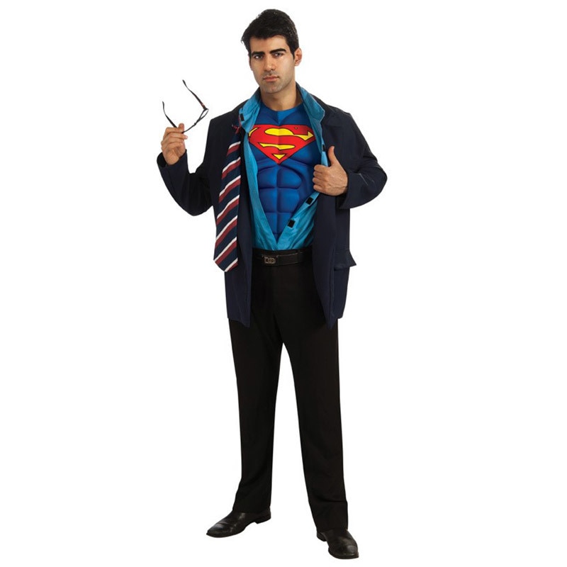 コスプレ 仮装 クラークケント(スーパーマン) XL 大きいサイズ 【 コスプレ 衣装 ハロウィン 仮装 コスチューム 大きいサイズ メンズ スーパーウーマン DCコミック 大人用 アメコミ 余興 正