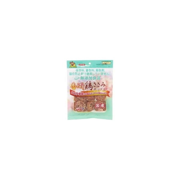 【1ケース】【お取り寄せ対象品】無添加良品 香ばし鶏ささみチップス 120g[ドギーマンハヤシ] *36個