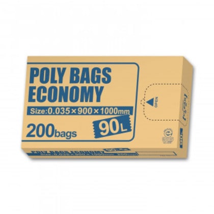 オルディ ポリバッグエコノミー BOX 90L 0.035mm 透明 200P 000040301