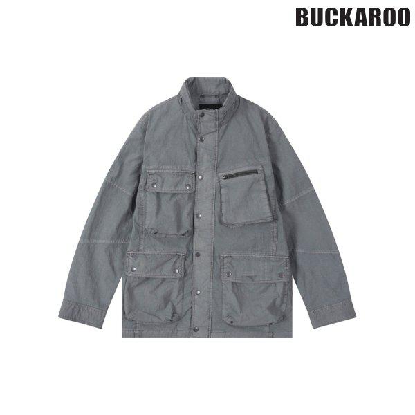 [驪州店] 男性ナイロンリップストップ4ポケットハイネックプルオーバー野戦ジャケット(B251JP103P)