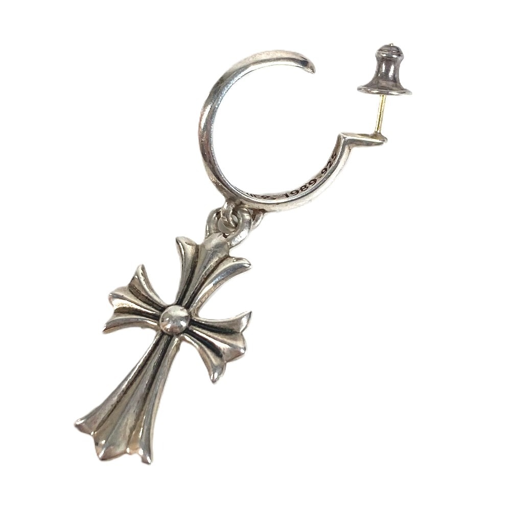 ピアス タイニーCHクロスフープピアス アクセサリー ジュエリー 片耳 SV925 シルバー