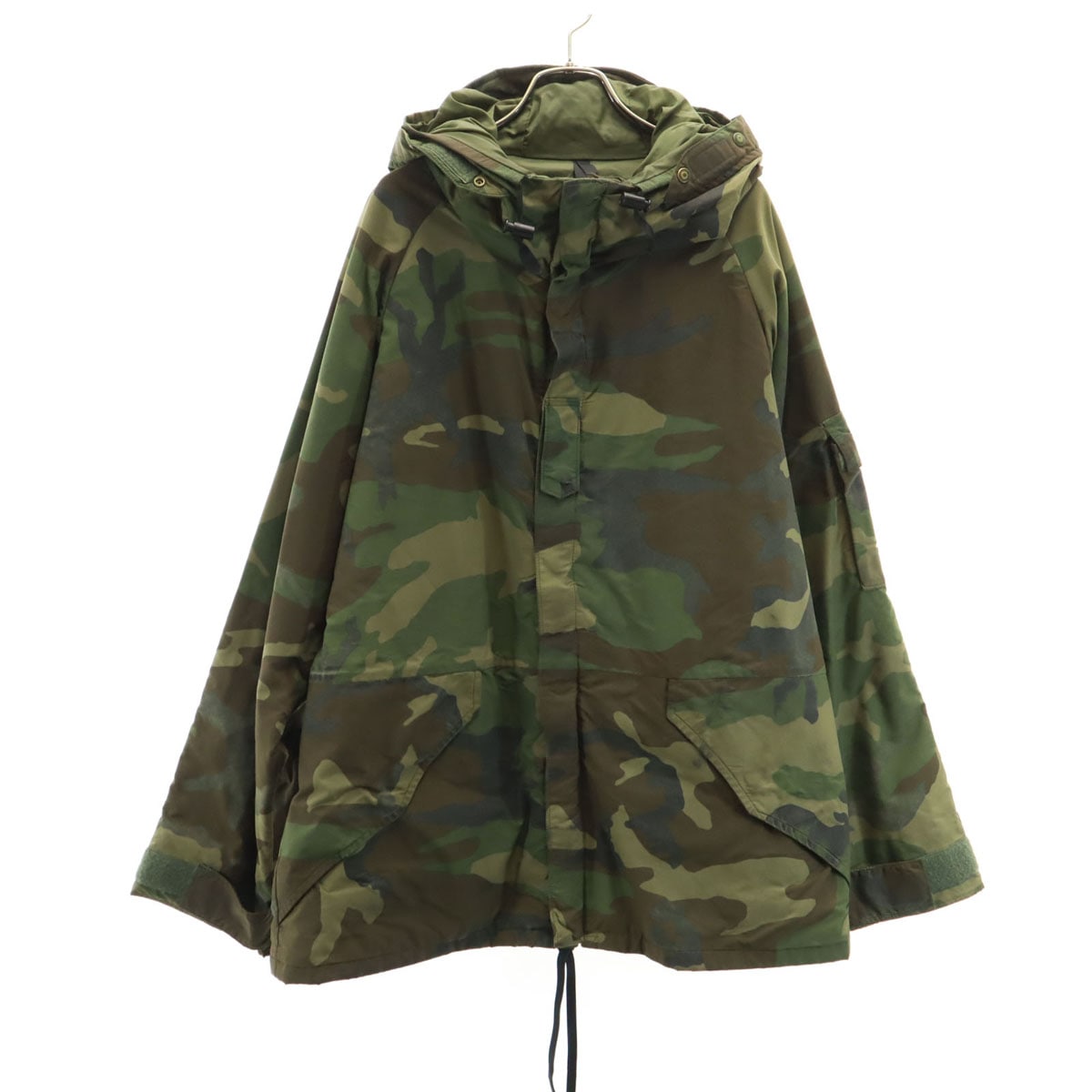 US ARMY アメリカ軍 90s 米軍 オールド ECWCS ゴアテックス カモフラ柄 ミリタリージャケット L カーキ 迷彩 メンズ 古着