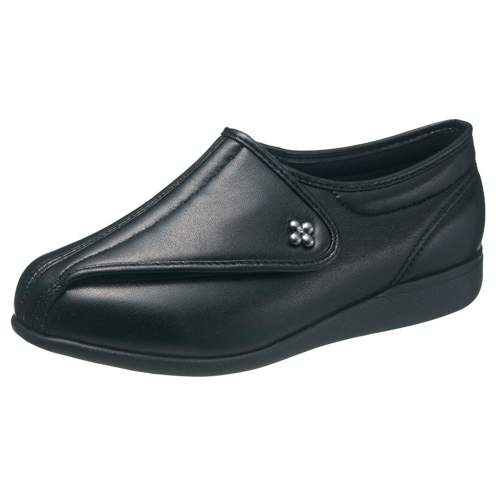 ASAHI アサヒシューズ 快歩主義L011-5E ブラックスムース KS23144SM レディース