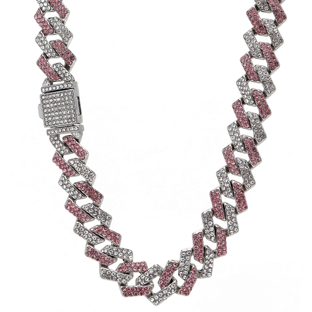 喜平チェーンネックレス パヴェ [n404-rosemix]