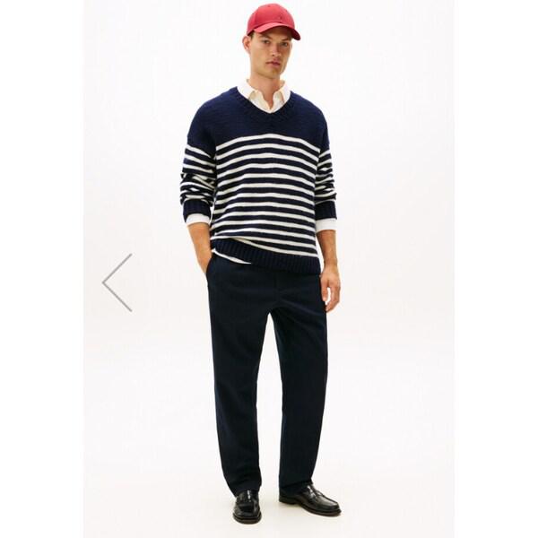 [男性] ワイドフィット ヘリンボーン チノパンツ (T12F9WPC060MT1DW5) 17,008円