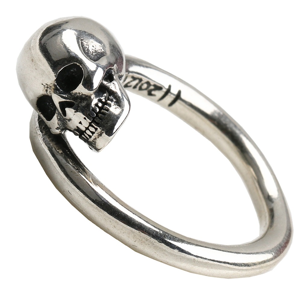 925 スカル フォークリング [rs139]