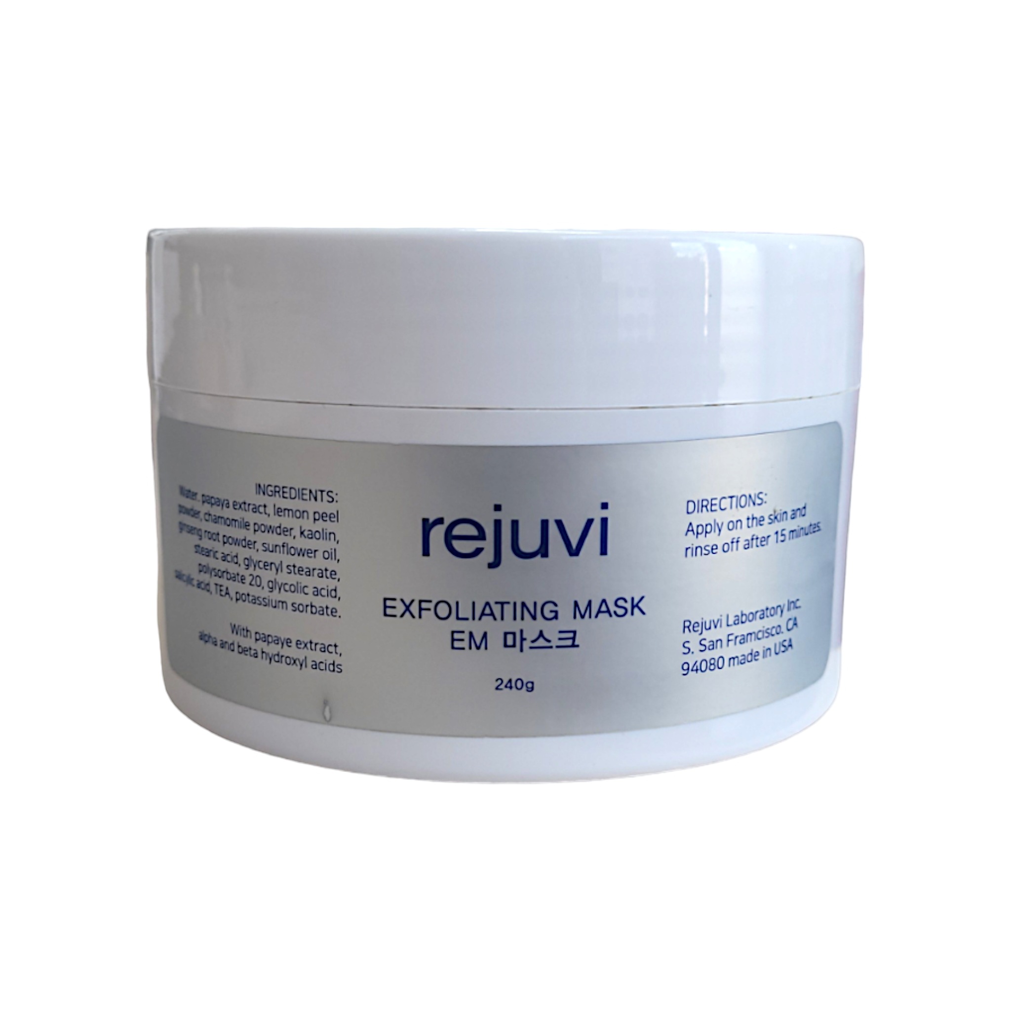 REJUVI EXFOLIATING MASK 240g, 毛穴 黒ずみ, 毛穴ケア, ブラックヘッドリムーバー, 毛穴の黒ずみ