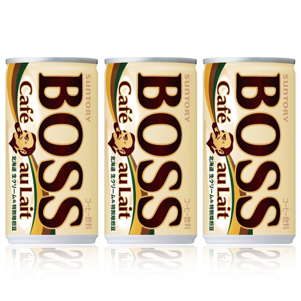 【セール】「90本」ボス　カフェオレ　缶　185g　30本　3箱　サントリー　BOSS