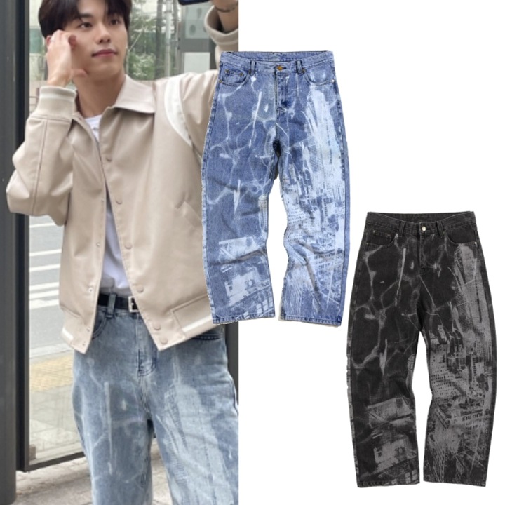 [ボーイズプラネットイジョンヒョン着用] [NSTK] シティスケープ デニム パンツ 9,652円