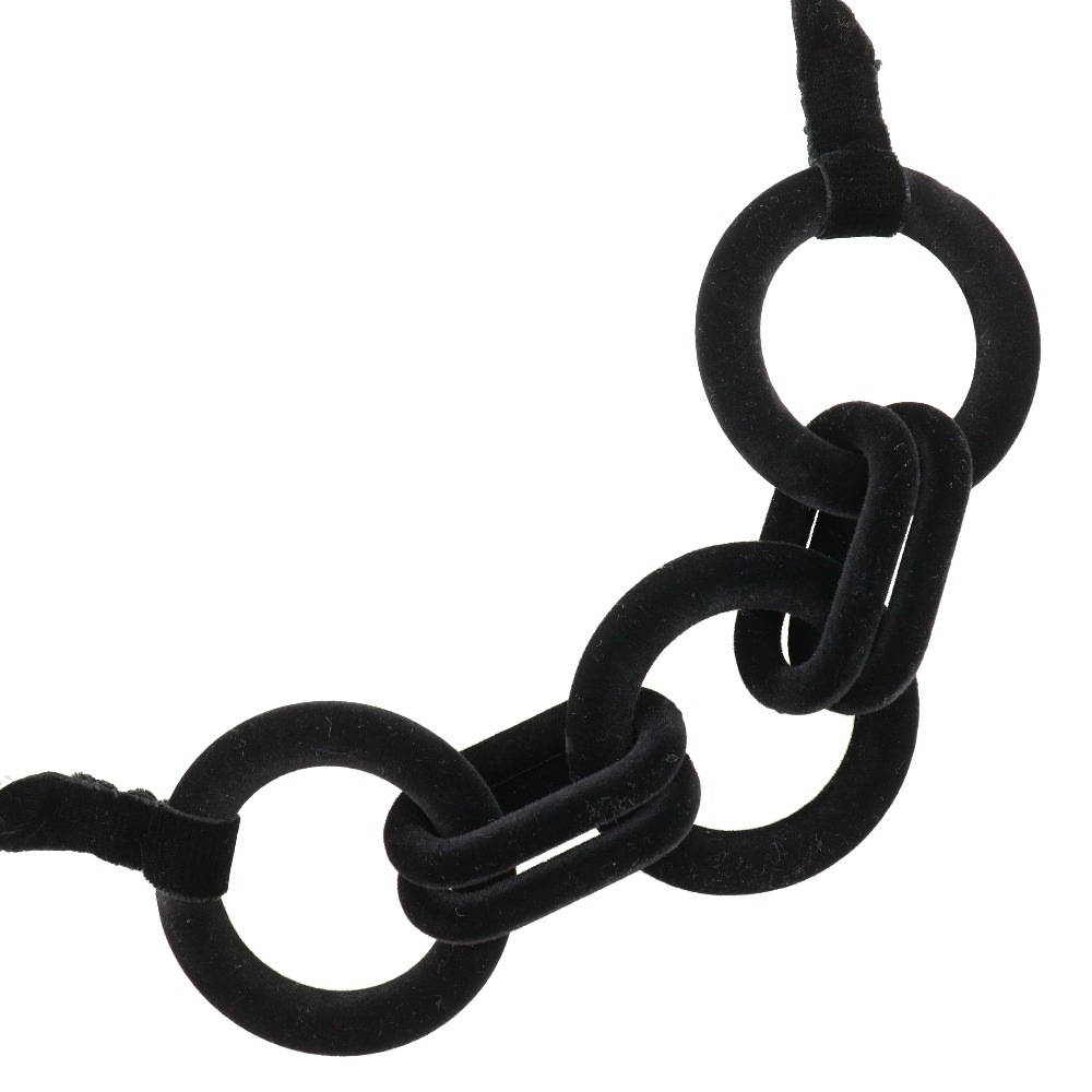 ネックレス プラスチック 黒 白 約130g レディース 中古品 Aランク