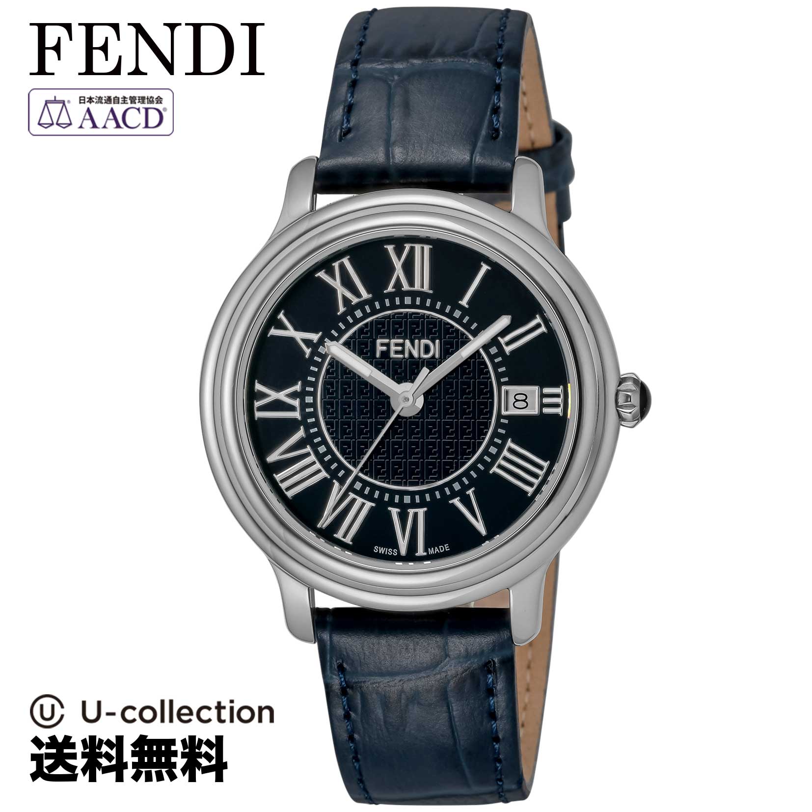 【腕時計】FENDI CLASSICO ROUND MEN メンズ ネイビー クォーツ F256013031 時計 ブランド