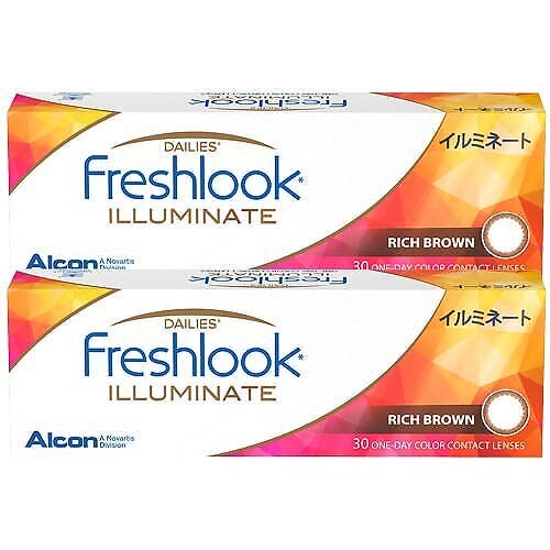 フレッシュルックデイリーズイルミネート(30枚入)2箱/宅配便/1日使い捨て カラコン/sale