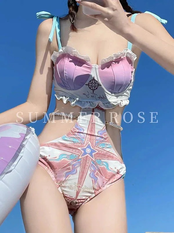 【3日で出荷】かわいい 可爱い カワイイ モノキニ レオタード水着 モノキニ ローレグ パッド付 ピンク かわいい レディース水着 オトナ女子 セクシー 小胸 海 ビーチ プール 温泉旅行