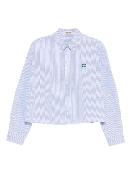 MIU MIU Women Shirts MK1659SOOO 19EA F0UB3 BIANCO CIELO