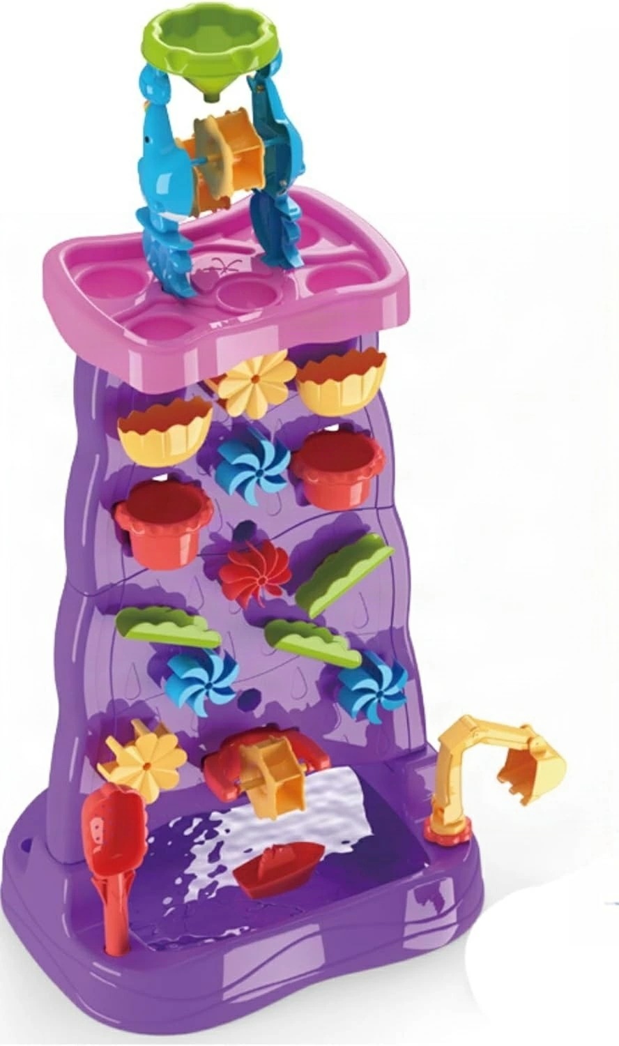 レインシャワー ウォーター テーブル 子供用滝型ウォーターテーブル 両面ウォーターサンドテーブル 砂遊び ビーチ 水遊び 子供たち 室外 砂 & 水のテーブルのおもちゃ 親子 4,855円