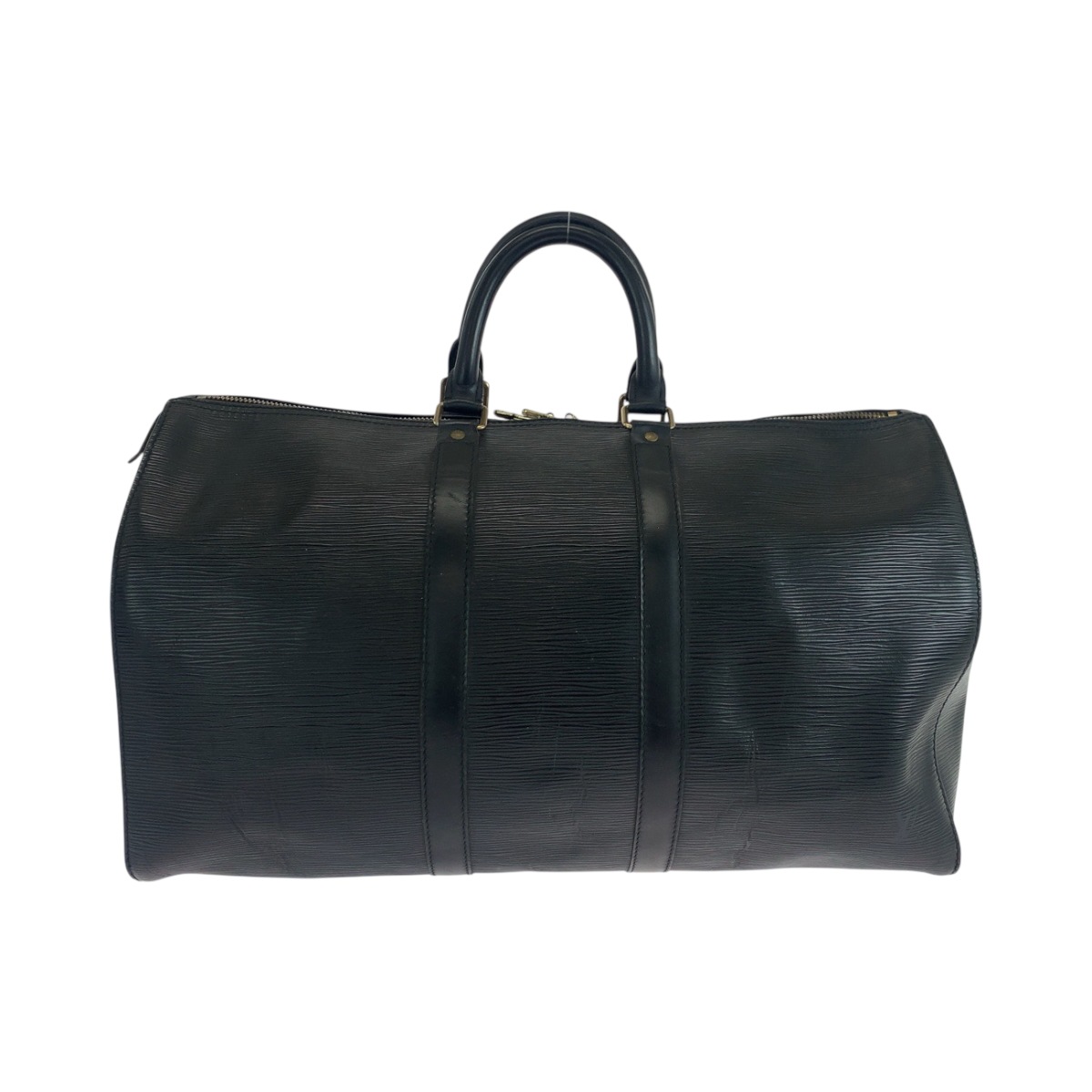 エピ キーポル45 ノワール ブラック 黒 ゴールド金具 エピレザー M42972 ボストンバッグ ハンドバッグ メンズ 504416