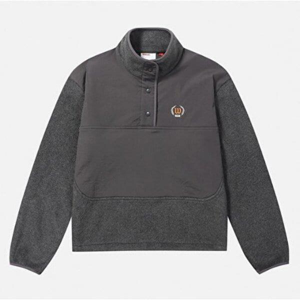 長袖Tシャツ LQC W244002GFAO1-CHR 女性ハイブリッドフリースアノラック