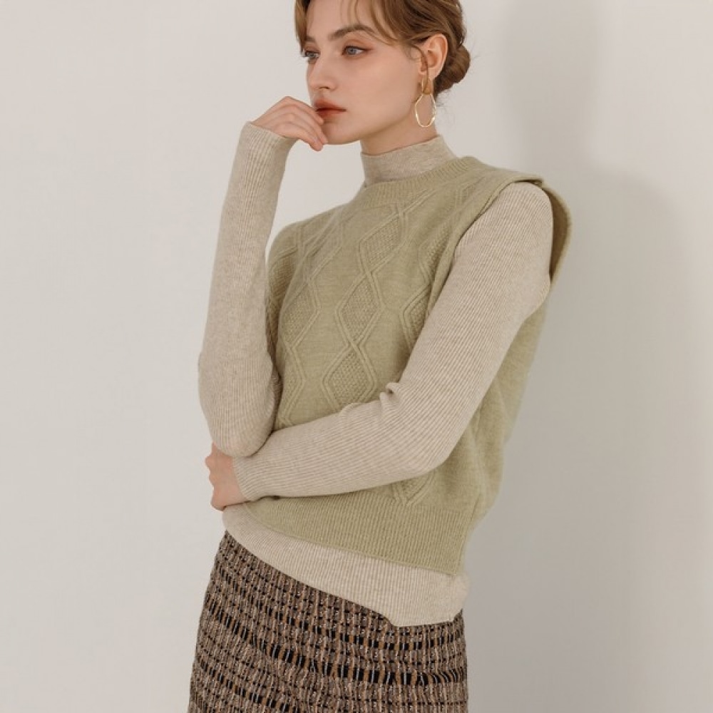 （マックスカルティッジョ）ダイヤモンドメタルニットベスト