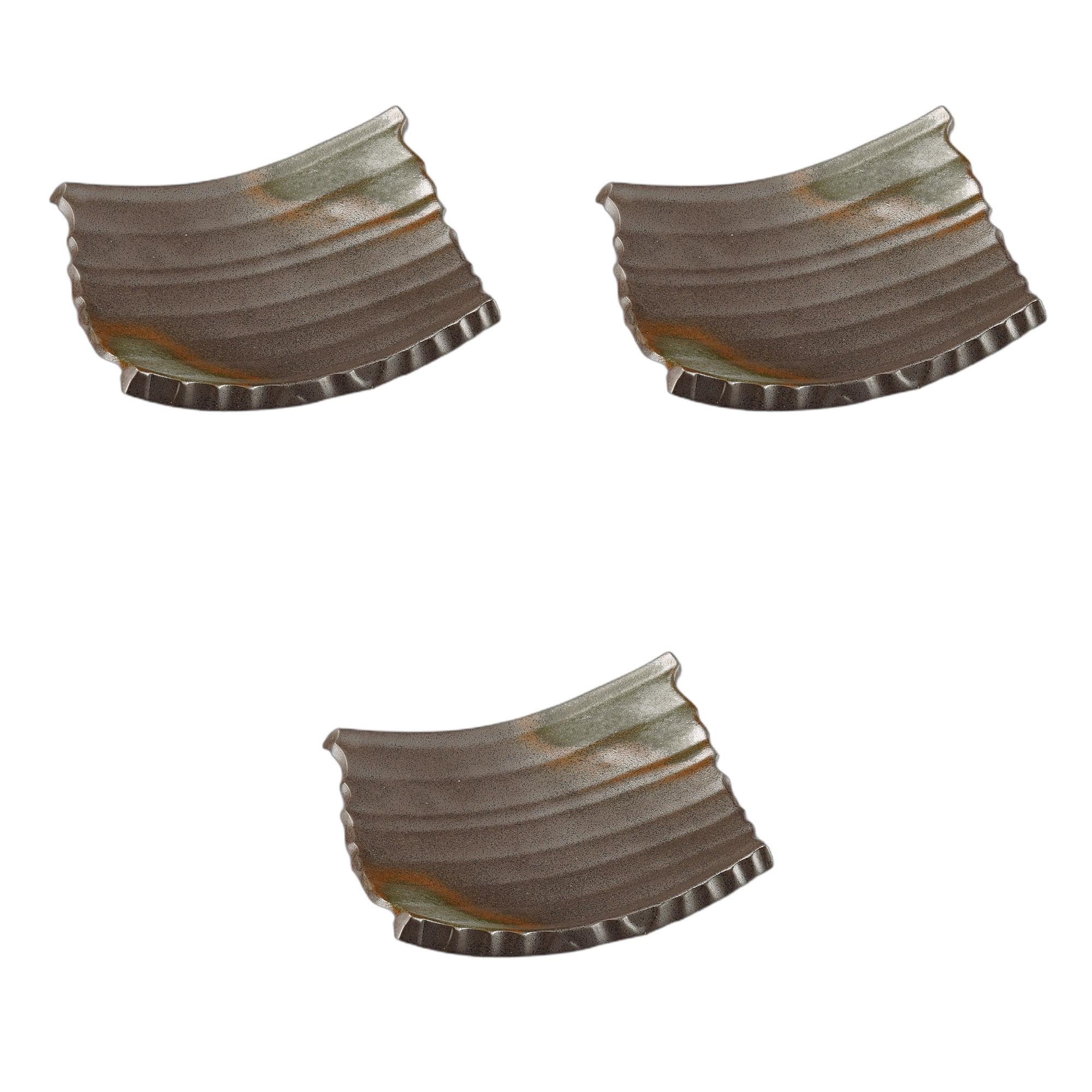 3個セット 備前瓦皿（大） [ 42×33×7cm ] 盛皿陶磁器 セトモノホンポ(Setomonohonpo) 12,906円