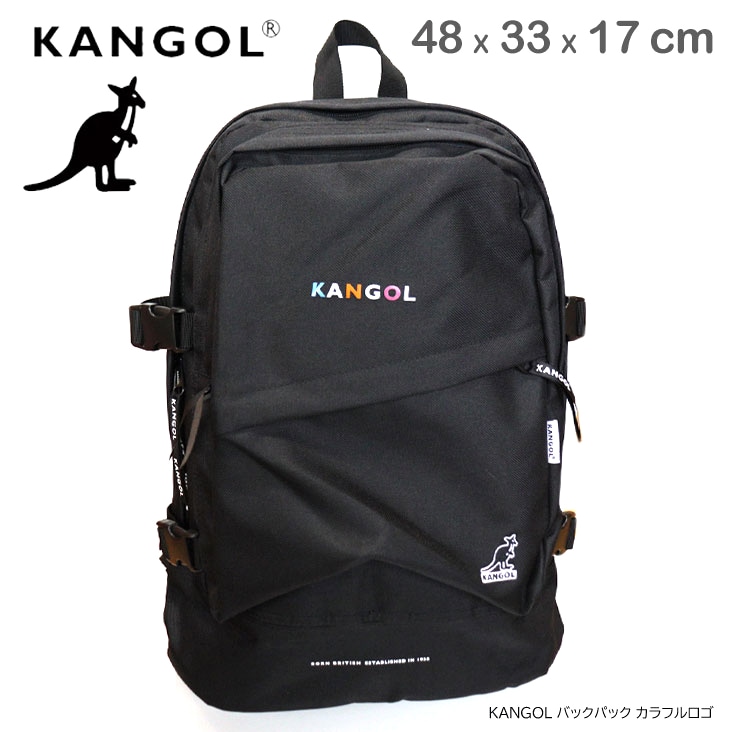 KANGOL カンゴール バックパック カラフルロゴ リュック リュックサック バッグ 鞄 ファスナー PC B4 フロントポケット Dカン ダブルファスナー KGSA-BG00097