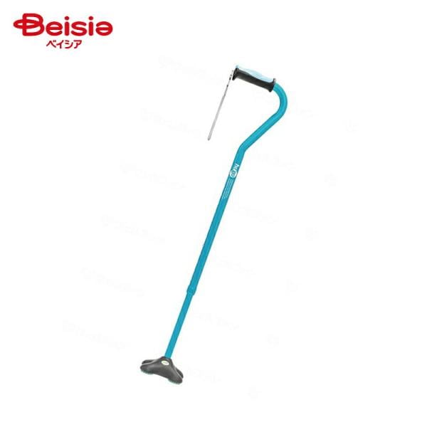 竹虎 ヒューゴステッキオフセット多点杖 ブルー 1本