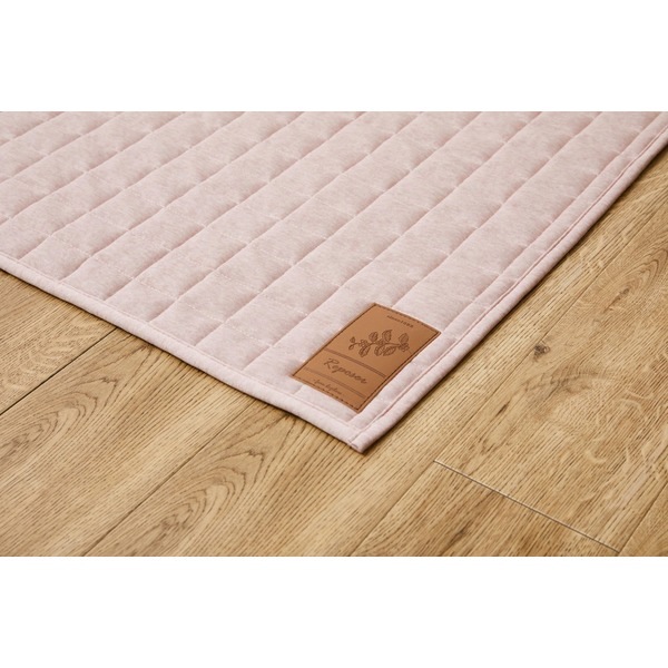 ラグマット 絨毯 約190×240cm ピンク 滑り止め付 ホットカーペット可 オールシーズン 洗える スウェットキルトラグ リビング