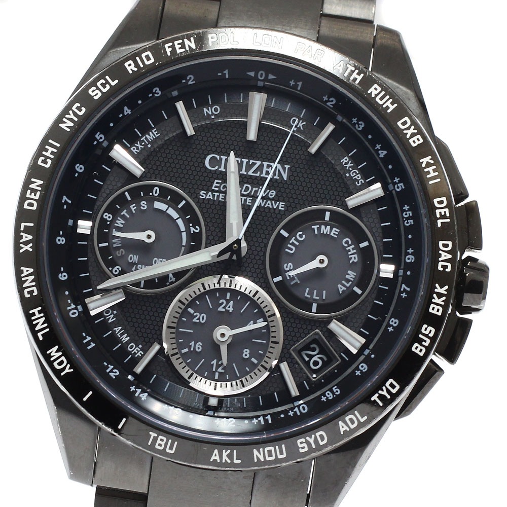 シチズン CITIZEN CC9017-59E/F900-T021557 アテッサ サテライトウェーブ デイト ソーラー電波 メンズ _939565【中古】