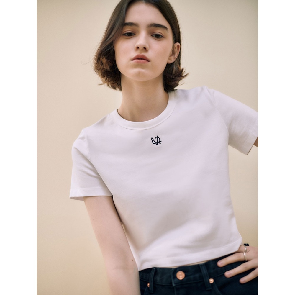 ロエヴル(LOEUVRE) シンボルクロップTシャツ SW2ME631 2color