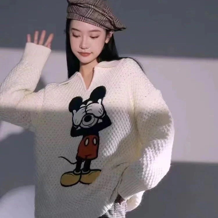 ミッキー セーターミッキー ミッキーセーター ウィンターセーター トップス おしゃれ エイジングセーター