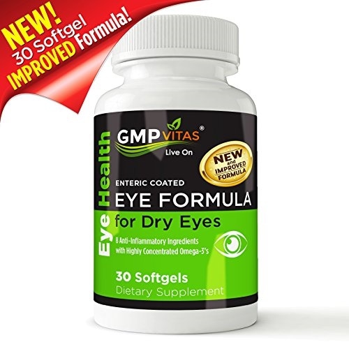GMPVitas Enteric Coated Eye Formula- High Potency Astaxanthin Omega-3 with 新春福袋2021 Supplement Lutein 【海外限定】 Hyalur