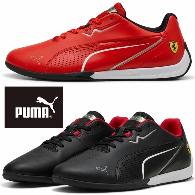 プーマ メンズ スニーカー フェラーリ ドリフトキャット 11 ドライビングシューズ コラボモデル ローカット モータースポーツ カジュアルシューズ 308613 02 ロッソコルサ 01 プーマブラ