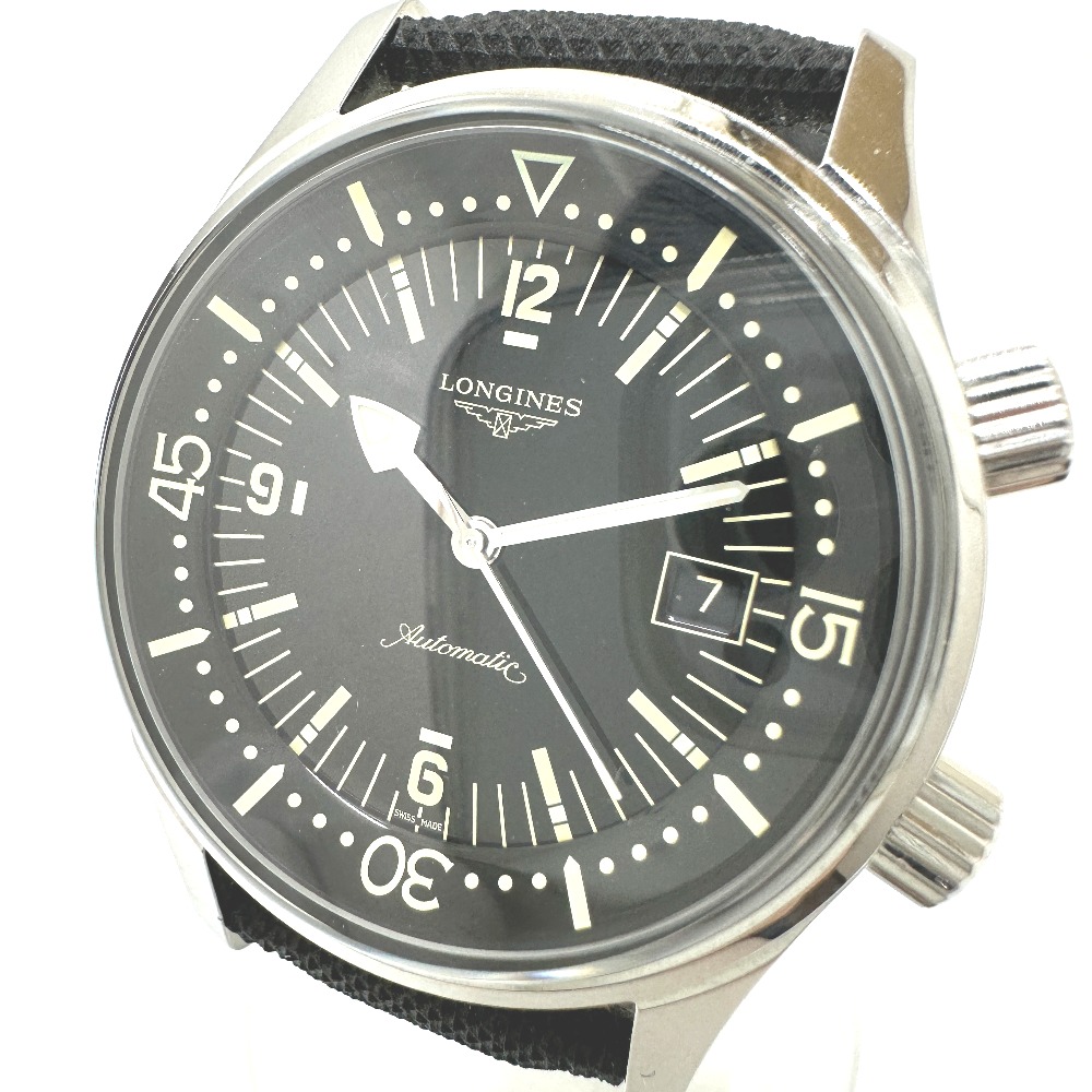 LONGINES ロンジン 腕時計 Ｌ3.774.4 レジェンドダイバー デイト ウォッチ 自動巻き SS シルバー
