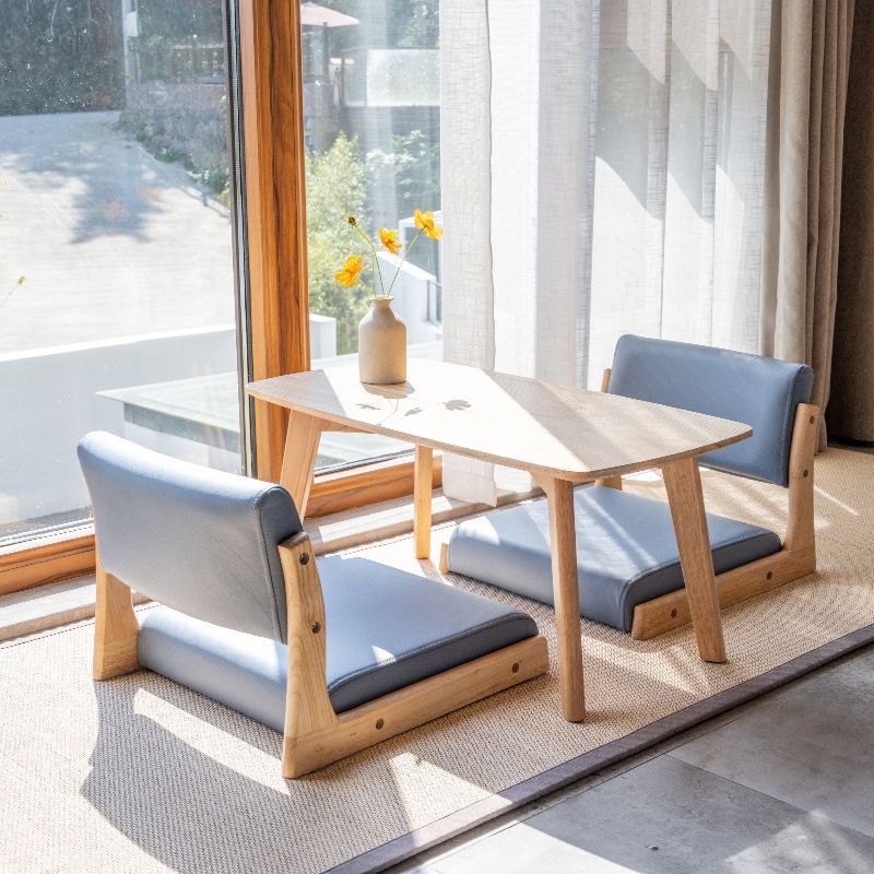 木製畳ミニ椅子 脚なし 背もたれ 椅子 寝室座り椅子 インテリア家具座椅子 和室一人掛け椅子 畳用 5,852円