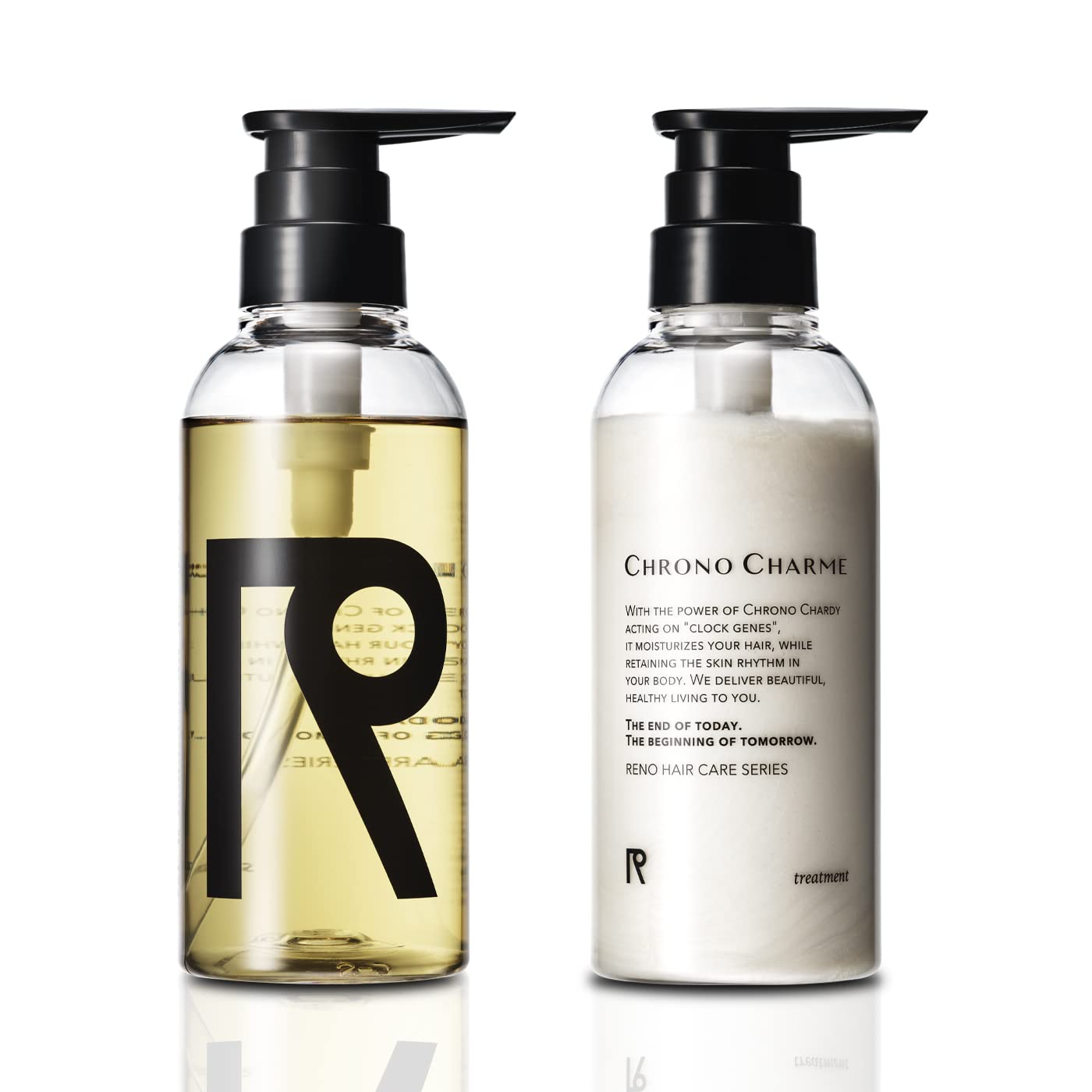 クロノシャルム シャンプー＆トリートメント 各300ml 東京・広尾の完全会員制サロン発 時計遺伝子 ヘアケア (商品のみ)