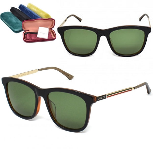サングラス GG1037SK-003 アジアンフィット メンズ レディース ユニセックス ブラック グリーン