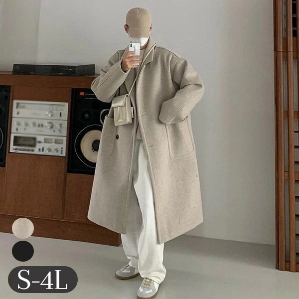 チェスターコート ジャケット ロング丈コート ビジネス フォーマル メンズ アウター 男性 秋冬コート メンズコート 手厚い 大きいサイズ 冬服 ブラック 無地 20代 30代 40代......