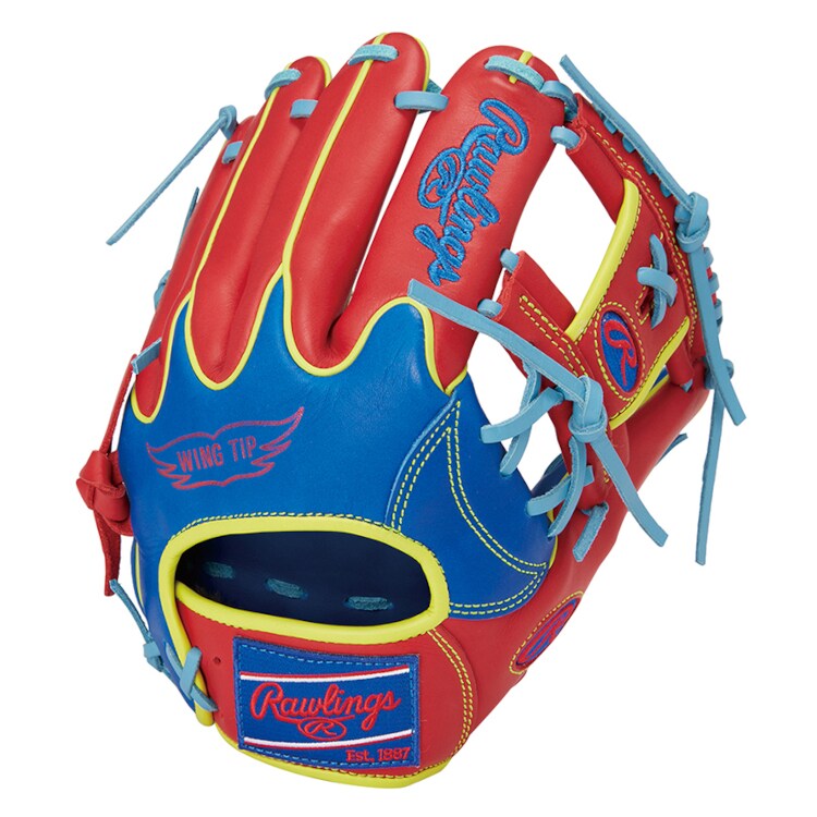 軟式野球 HOH MLB COLOR SYNC 内野手用 11.25(LH右投用) ロイヤル×スカーレット #GR3HMN52W-RY/SC