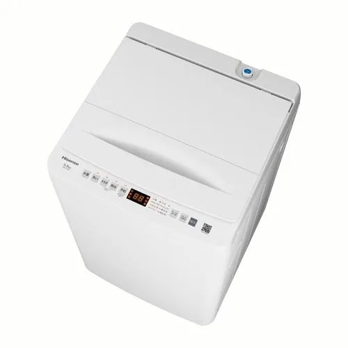 ハイセンス HW-T55J 全自動洗濯機 上開き 洗濯5.5kg 簡易乾燥(送風機能) ホワイト