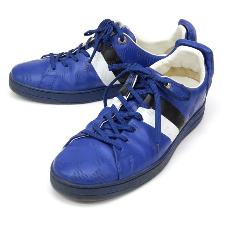 LOUISVUITTON ｽﾆｰｶｰ ﾀﾞﾐｴ ｴﾝﾎﾞｽ ﾌﾞﾙｰ 7.5 【中古】(63446)