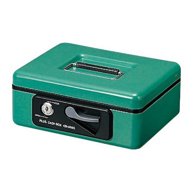 プラス　手提金庫 S 12-867 グリーン　CB-060G-GR