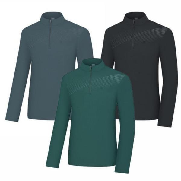 HC03 男性 クールアイスボーン素材 高級ジップアップTシャツ KWT4241M (S45878943)