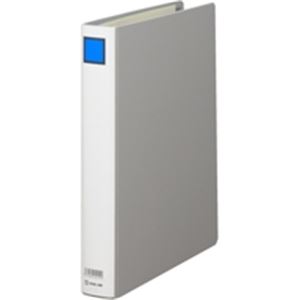 キングジム パイプ式ファイル/キングファイルG (A4/タテ型) 10冊 とじ厚30mm 973N グレー(灰)