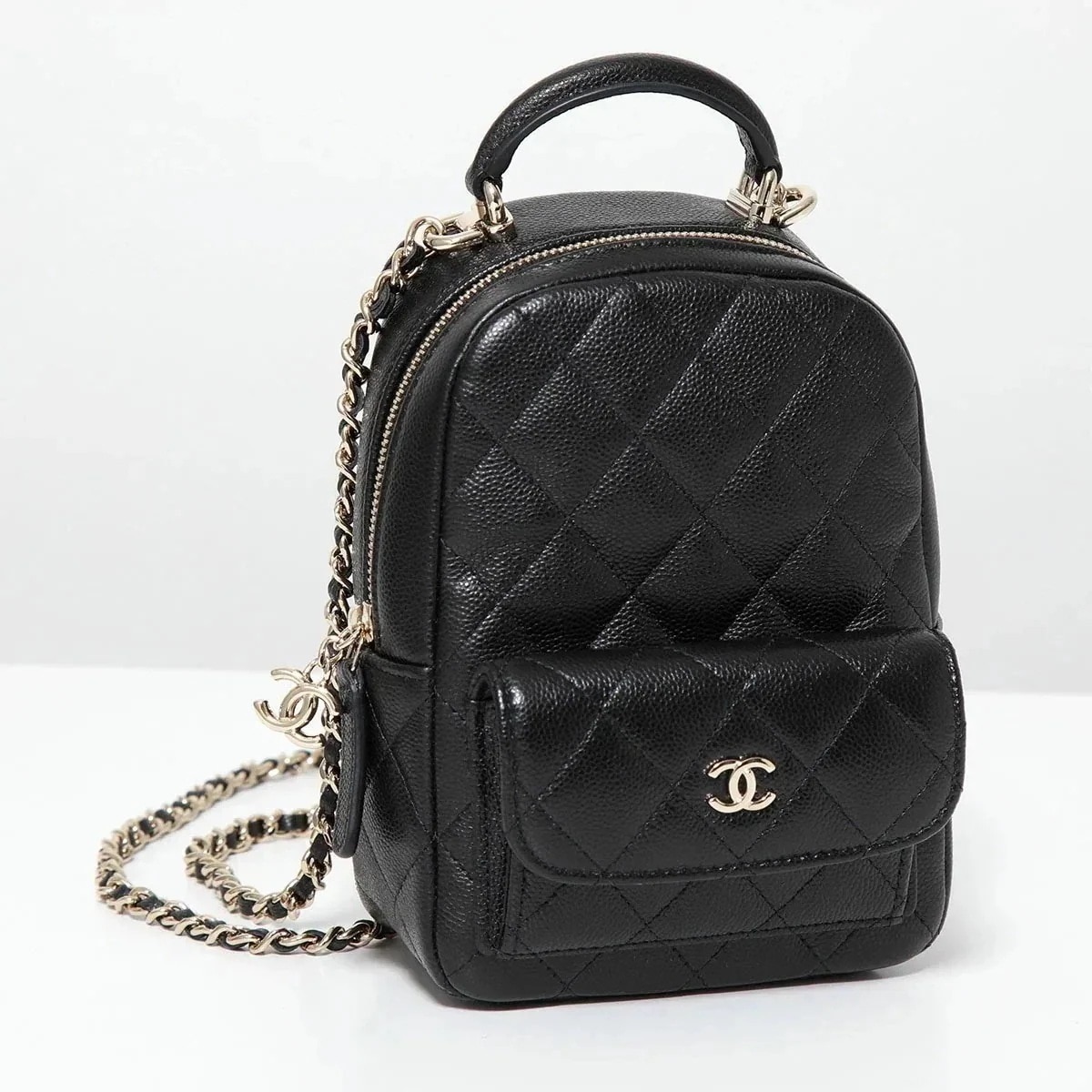 CHANEL シャネル バックパック MATELASSE マトラッセ AP3753B10583 キャビアスキン レザー ミニリュック ショルダーバッグ ココマー 397,188円