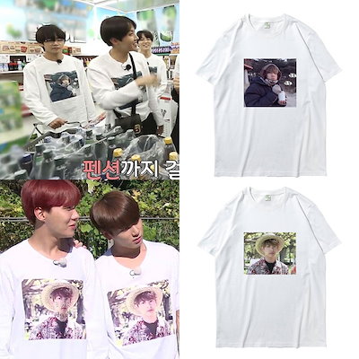 BTS着用半袖 防弾少年団トップス 半袖tシャツ　JIMIN V...のサムネイル