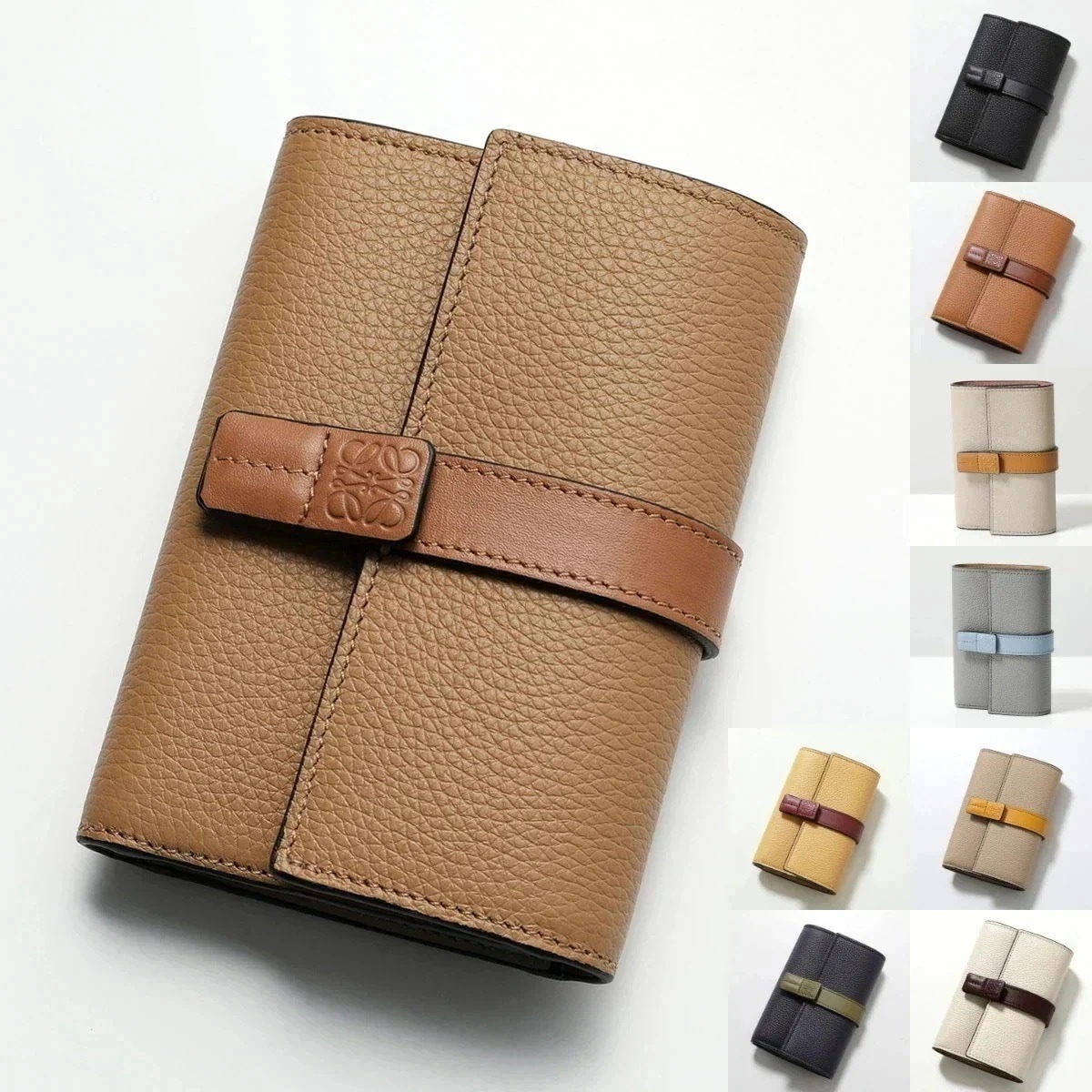 LOEWE ロエベ 三つ折り財布 C660S86X01 C660S86X04 レディース アナグラム レザー ミニ財布 カラー9色