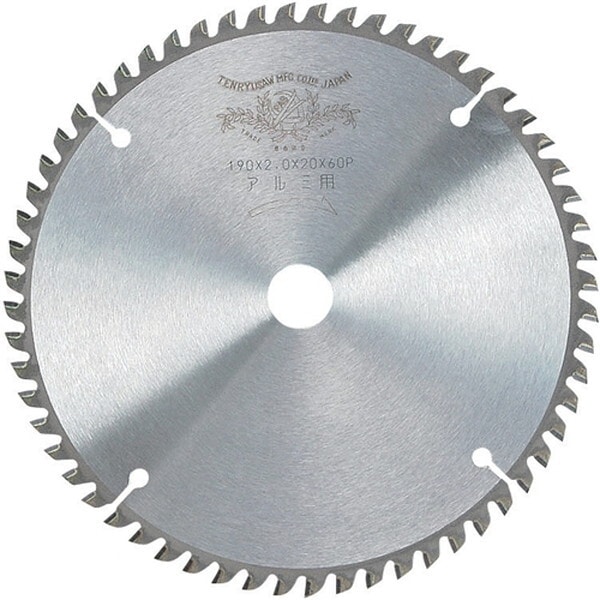 天龍製鋸 PASスライド用アルミチップソー190X2.0X60P