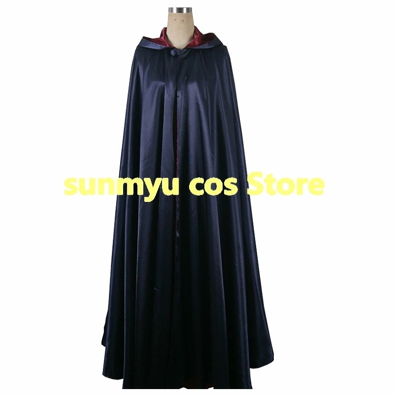 2層サテンマント　全円マント　 ドラキュラマント 吸血鬼 黒いマント　レッド赤　フード付き　白ピンク　青オレンジ色 コスプレ衣装 色変更自由　ハロウィン　オーダーメイド　オーダーサイズ